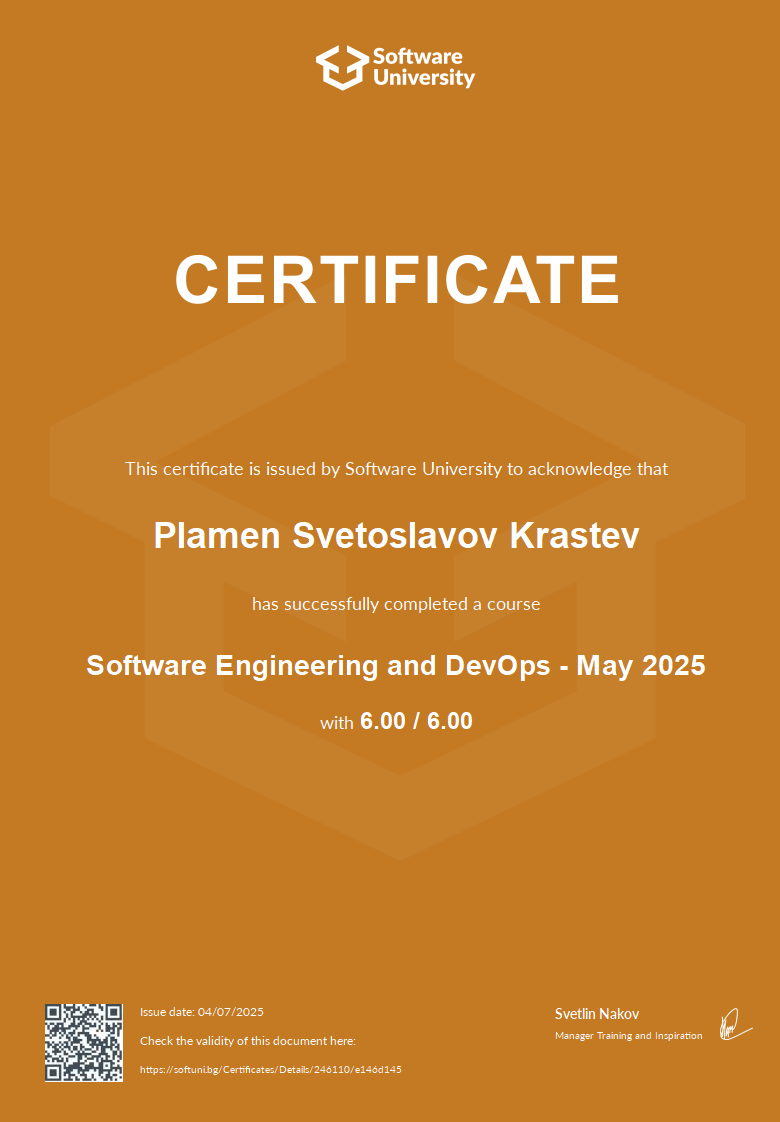 Software Engineering and DevOps