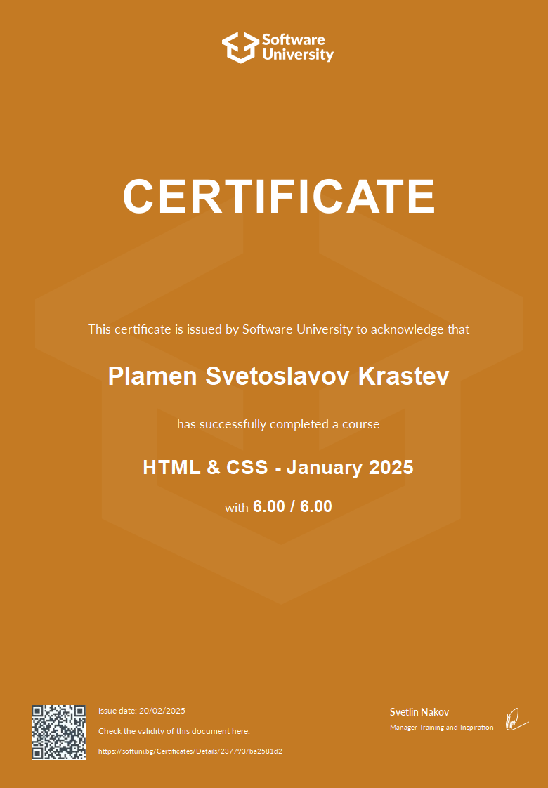 HTML & CSS