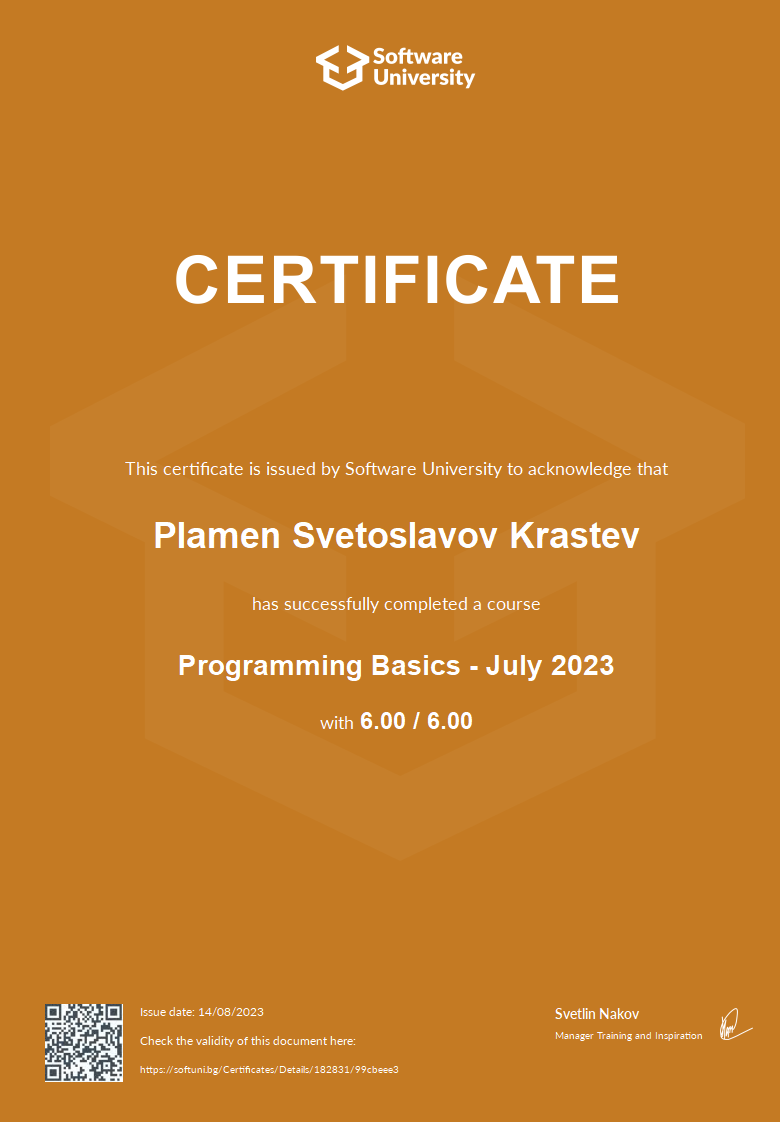 Programming Basics