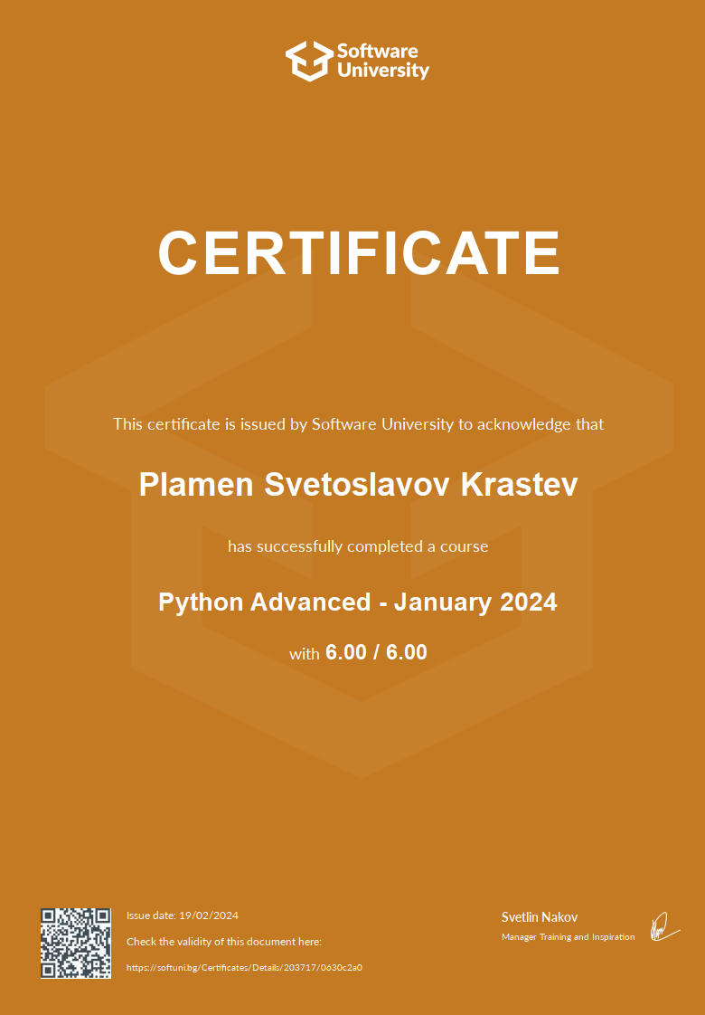 Python Advanced